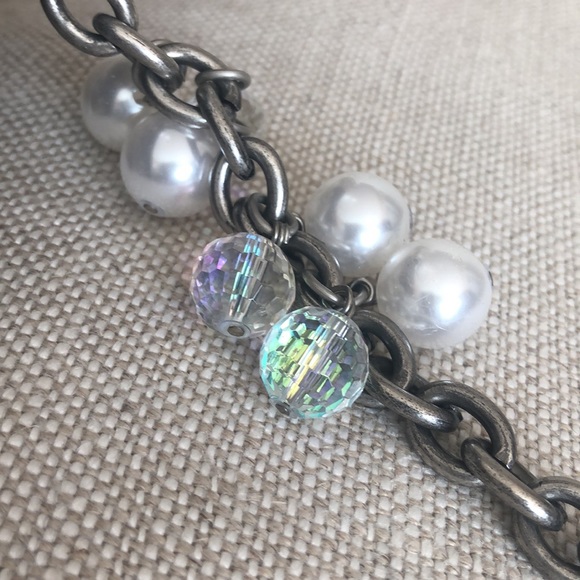 Shoulder satin bag with chain - Picture 8 of 10